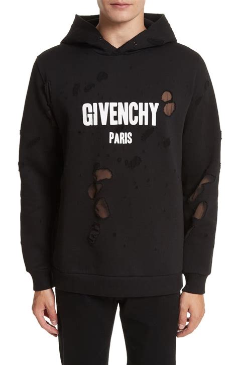 givenchy hoodie damen|Givenchy hoodie distressed.